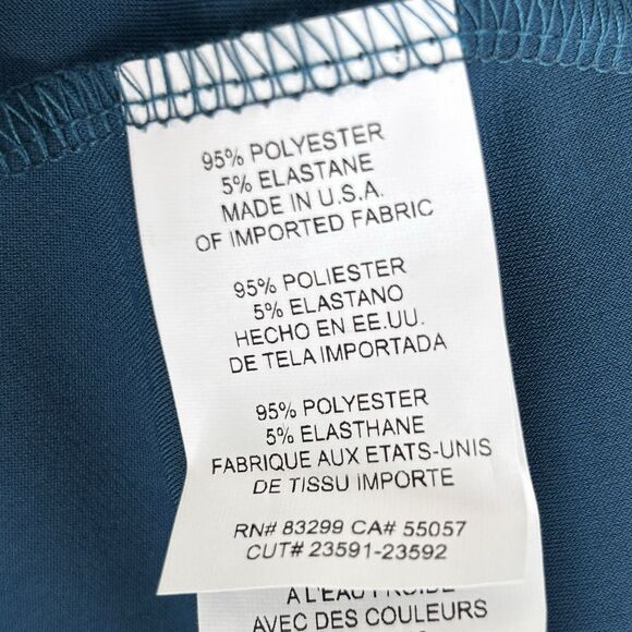 Tiana B. NWT Dress Sleeveless‎ Womens Medium Teal Lace Trim Knee Length - Picture 8 of 12